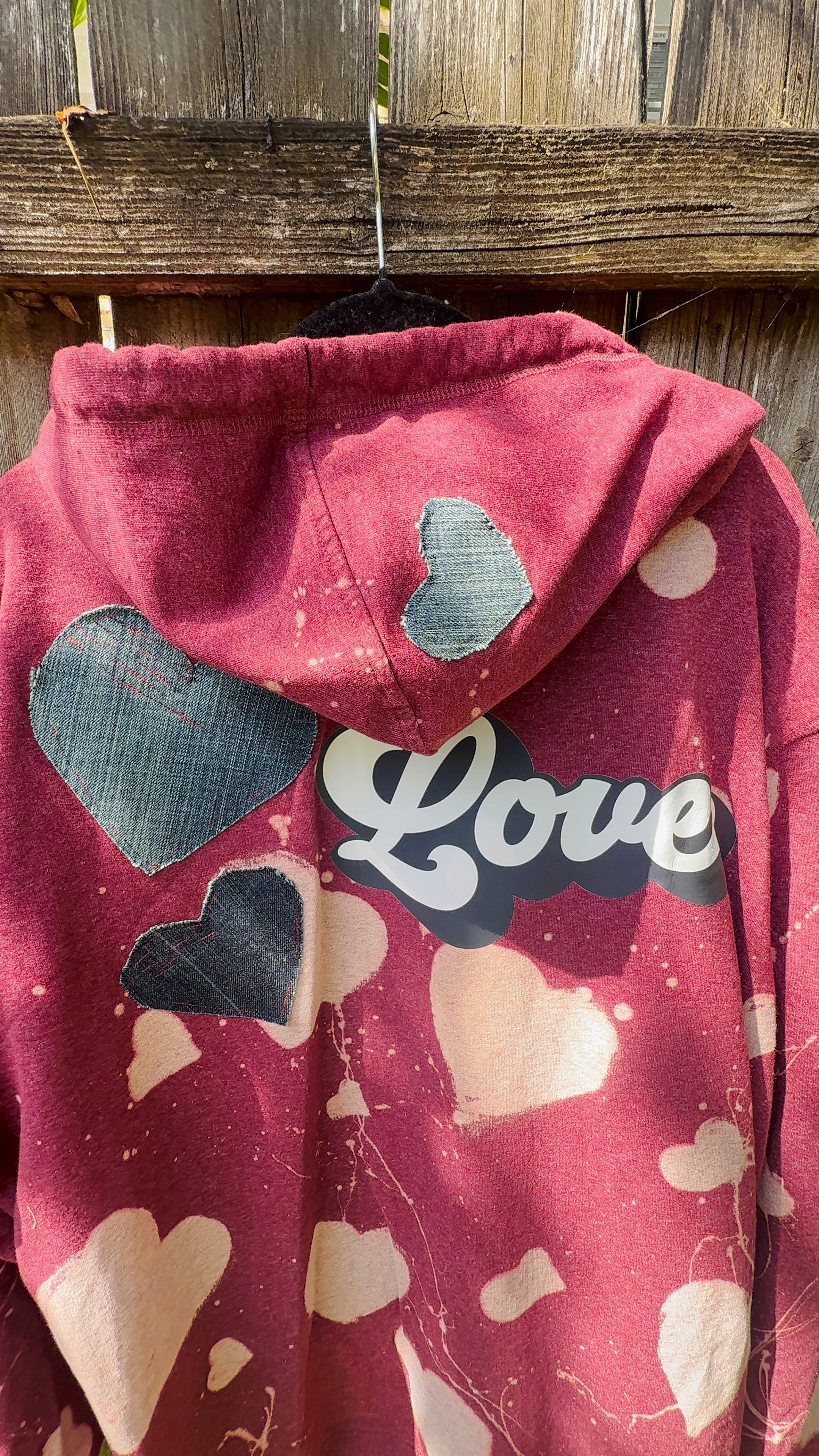 Love Upcycled Hoodie