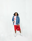 Limited Edition | Jesus Be Knowin' Soft Pink + Red Print Hoodie