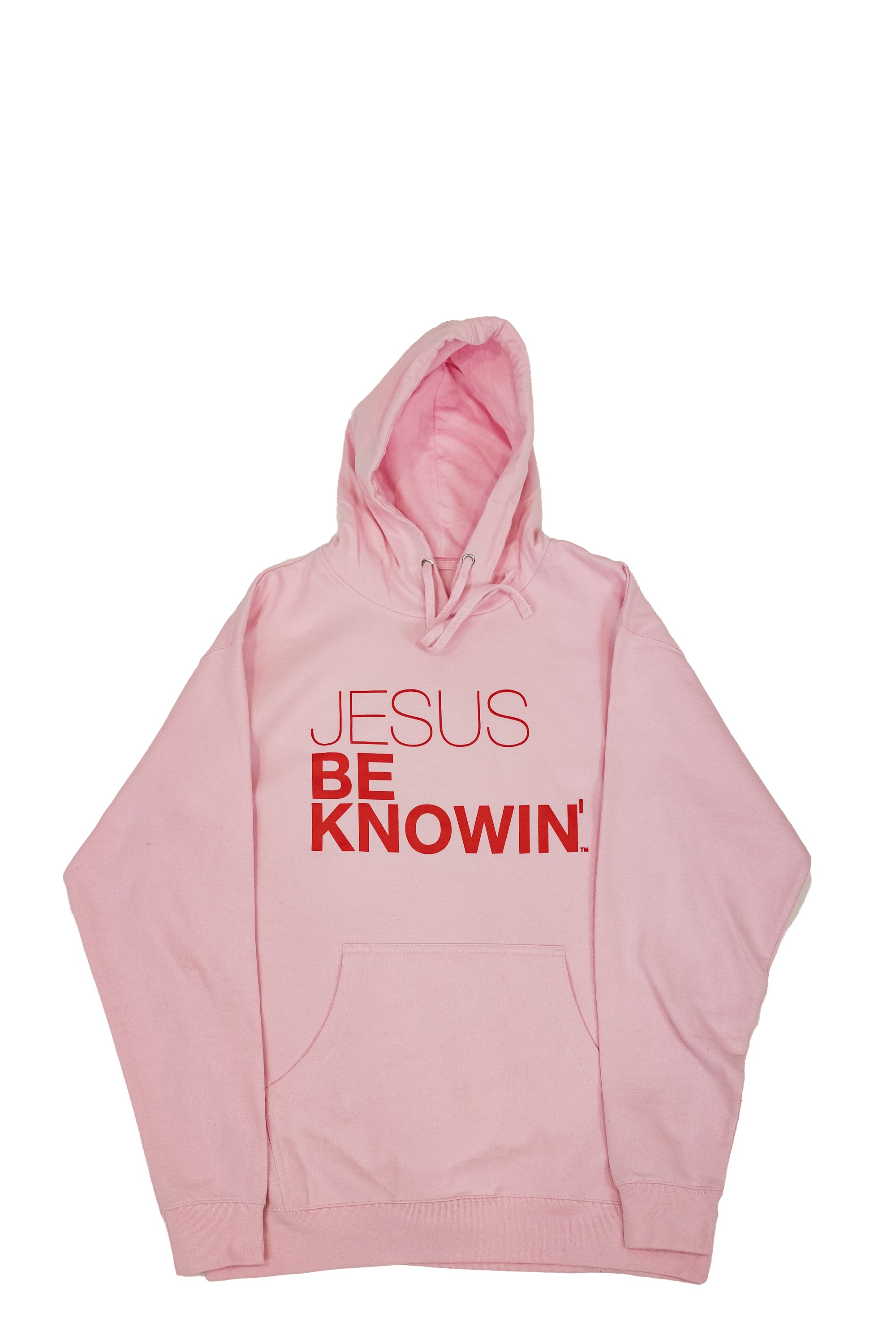 Limited Edition | Jesus Be Knowin' Soft Pink + Red Print Hoodie