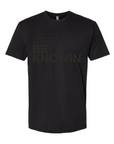 Jesus Be Knowin' | Black on Black Print Tee