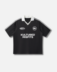 KM STRIPED SOCCER JERSEY / BLACK