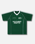 KM STRIPED SOCCER JERSEY / FOREST GREEN