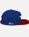 THE CLASSIC "K" SNAPBACK / BLUE/RED