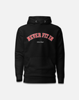 NEVER FIT in VINTAGE HOODIE / BLACK