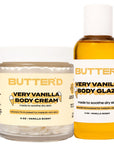 VERY VANILLA BUNDLE: 1 Very Vanilla Body Cream (4 Oz), 1 Body Glaze