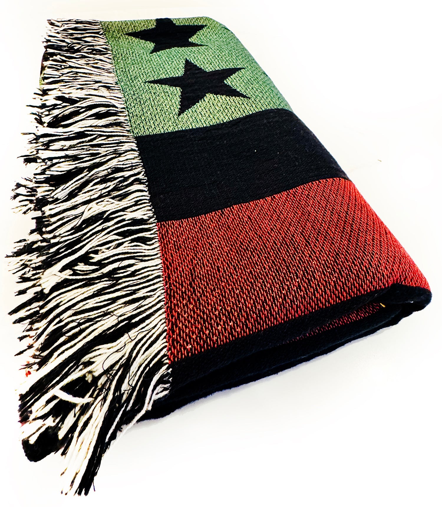 The Red the Black &amp; the Green AmericanFlagRemix™ (Travel &amp; Throw) Blanket