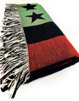 The Red the Black & the Green AmericanFlagRemix™ (Travel & Throw) Blanket