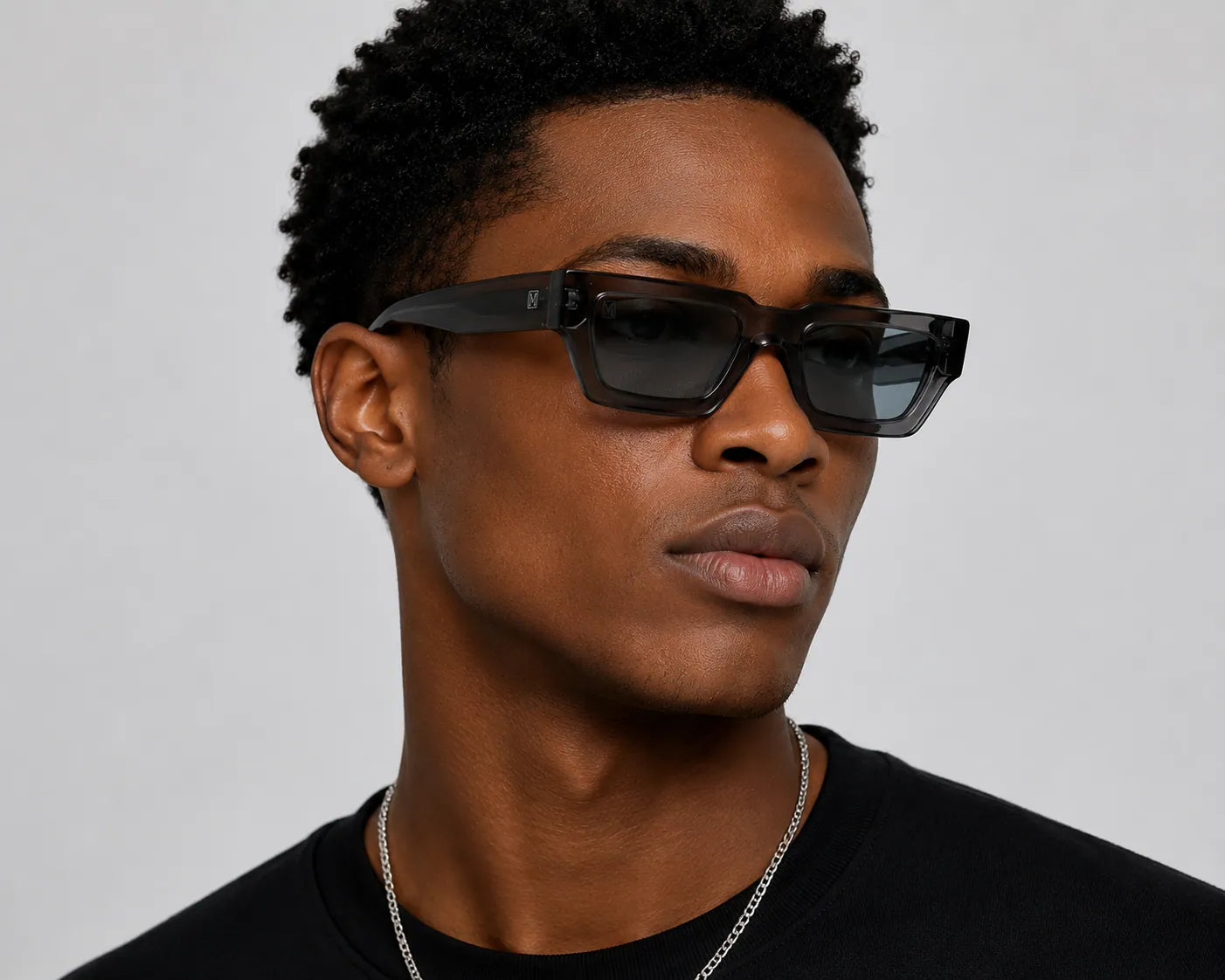 Angola Clear Black Luxury Sunglasses