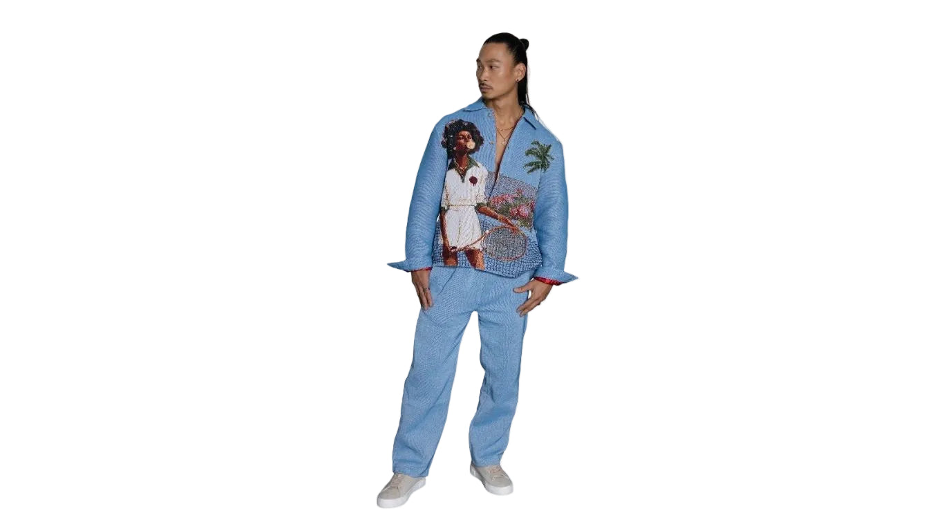 HANKINS PARK TENNIS "LADY in BLOOM"/ DENIM BLUE SET