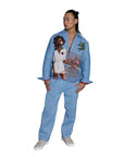 HANKINS PARK TENNIS "LADY in BLOOM"/ DENIM BLUE SET