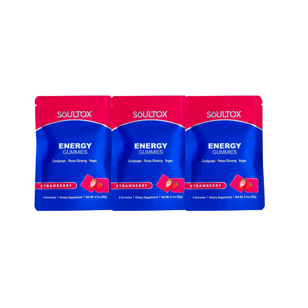 Soultox ENERGY Ginseng Cordyceps Mushroom Gummies