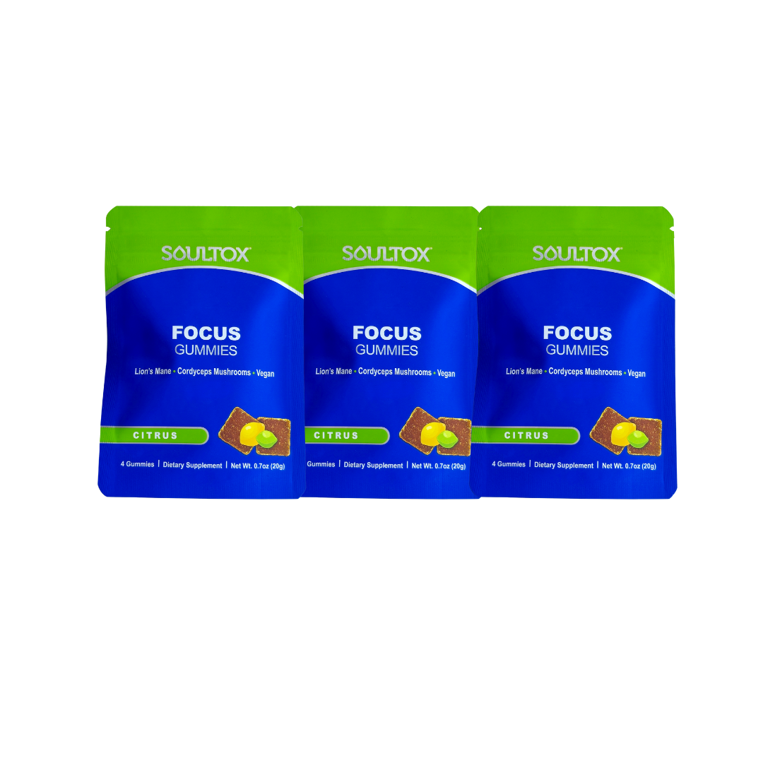 Soultox FOCUS Lion&#39;s Mane Mushroom Gummies