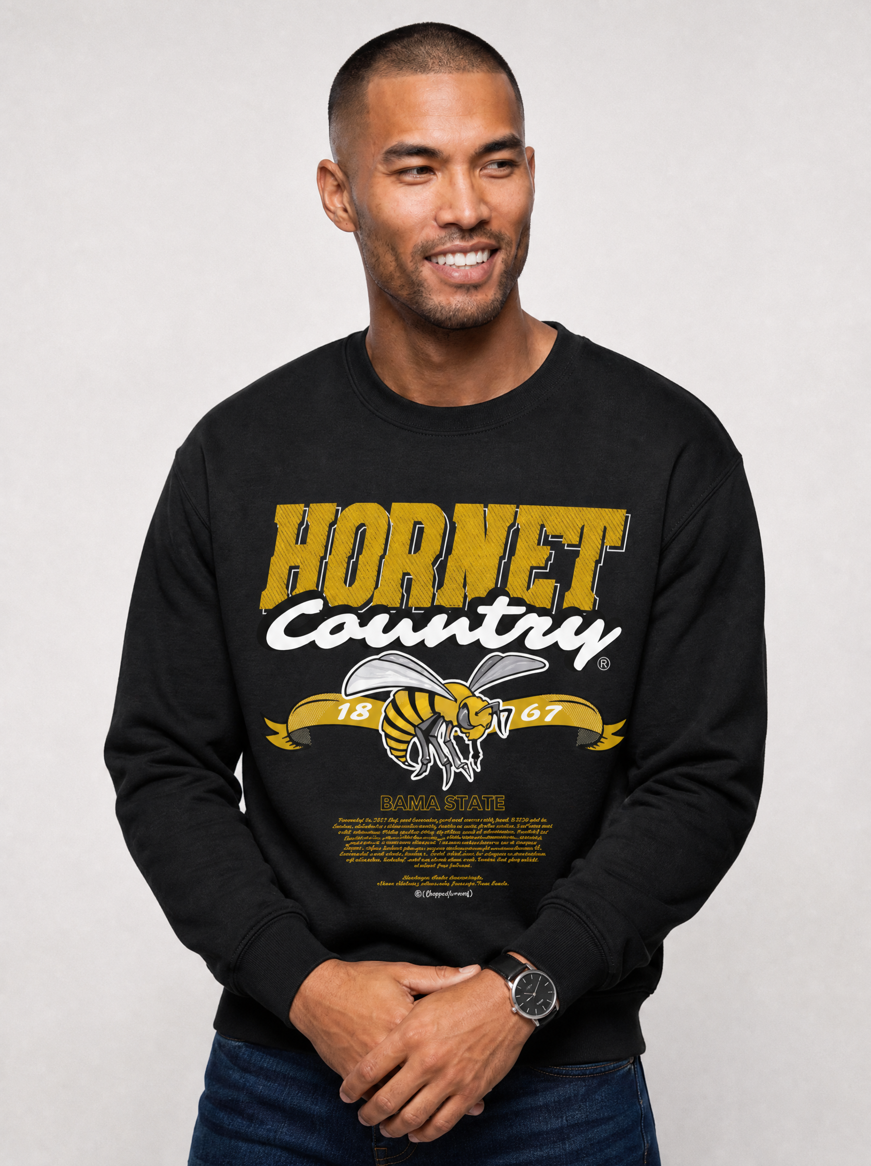 Dungeon Forward - Alabama State University - Hornet Country - Classic Sweatshirt.