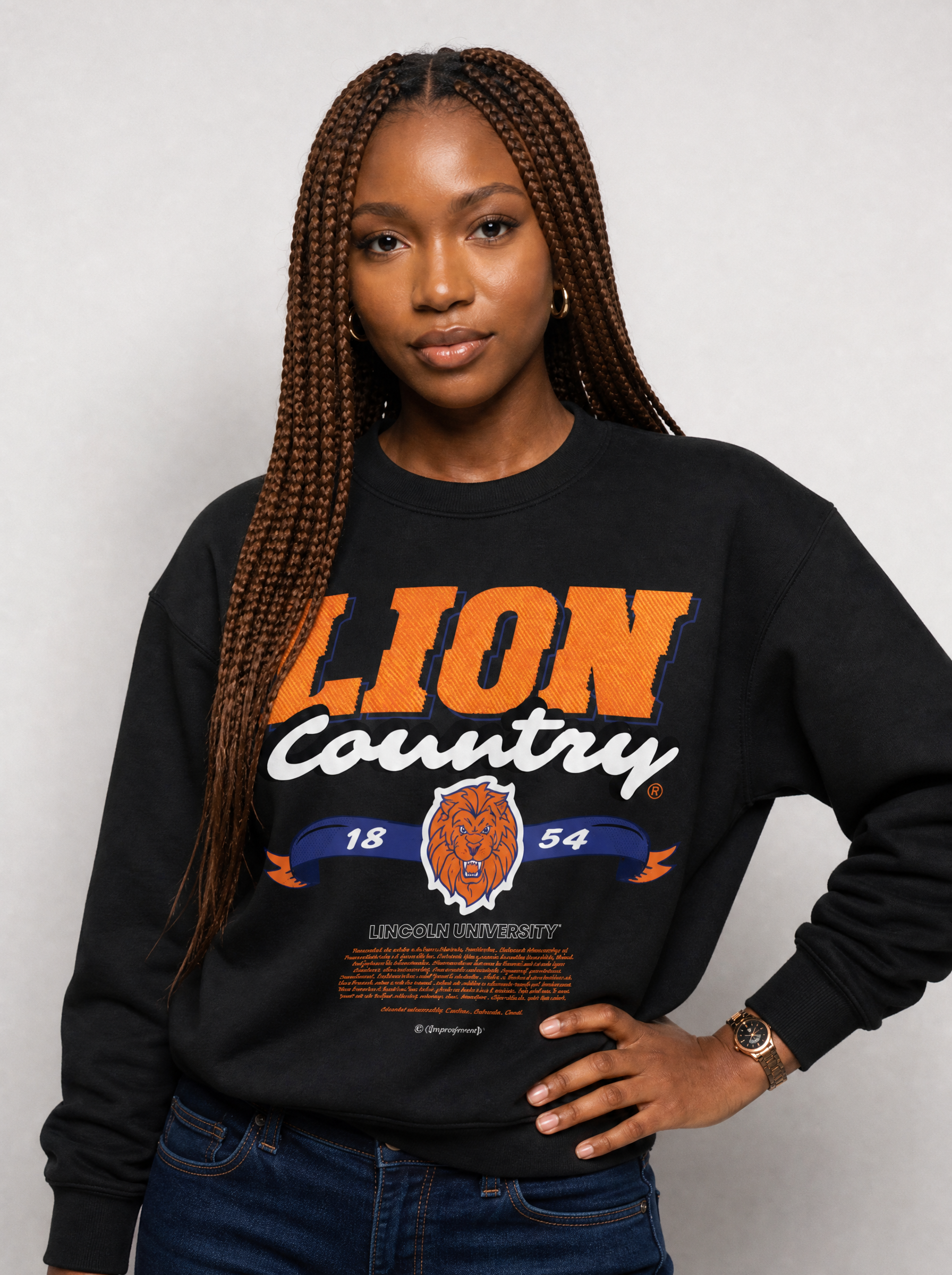 Dungeon Forward - Lincoln University (PA) - Lion Country - Classic Sweatshirt