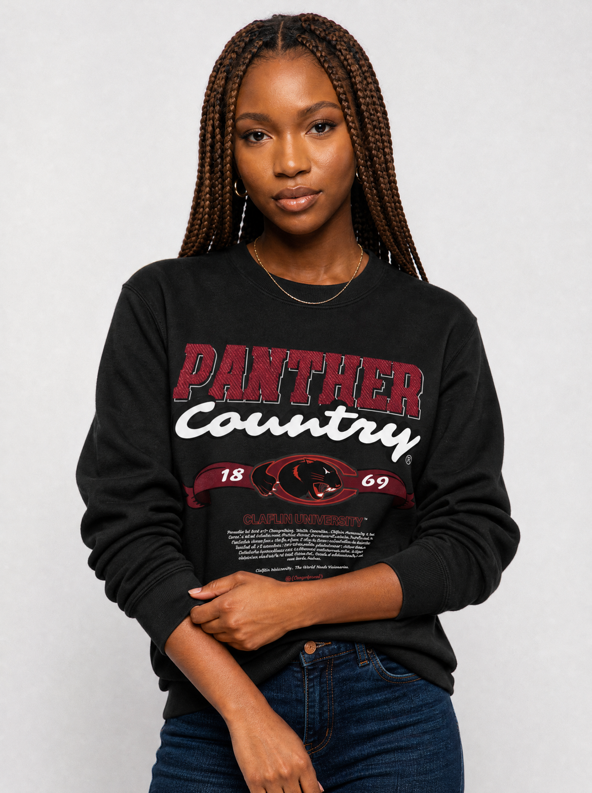 Dungeon Forward - Claflin University - Panther Country - Classic Sweatshirt