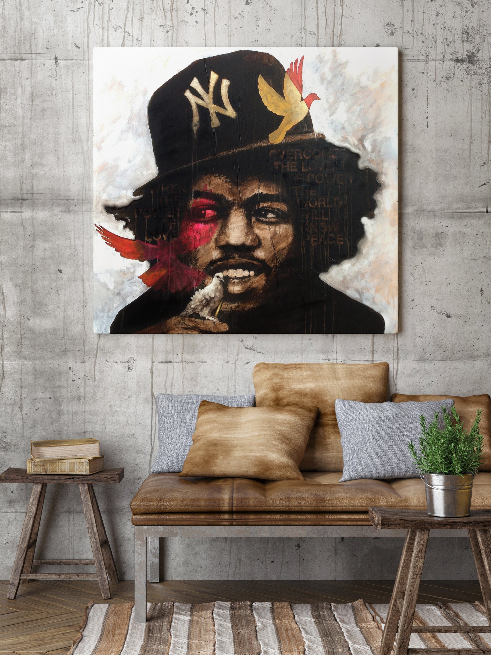 A Little Bird Whispered - Canvas &amp; Paper Giclee