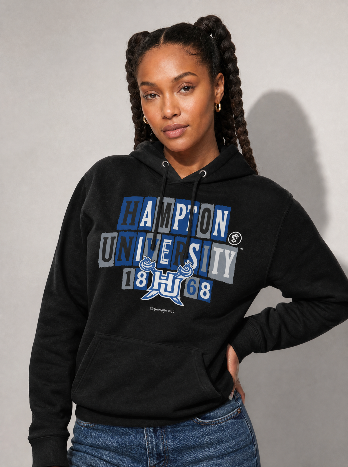 Hampton University - Collage Hoodie