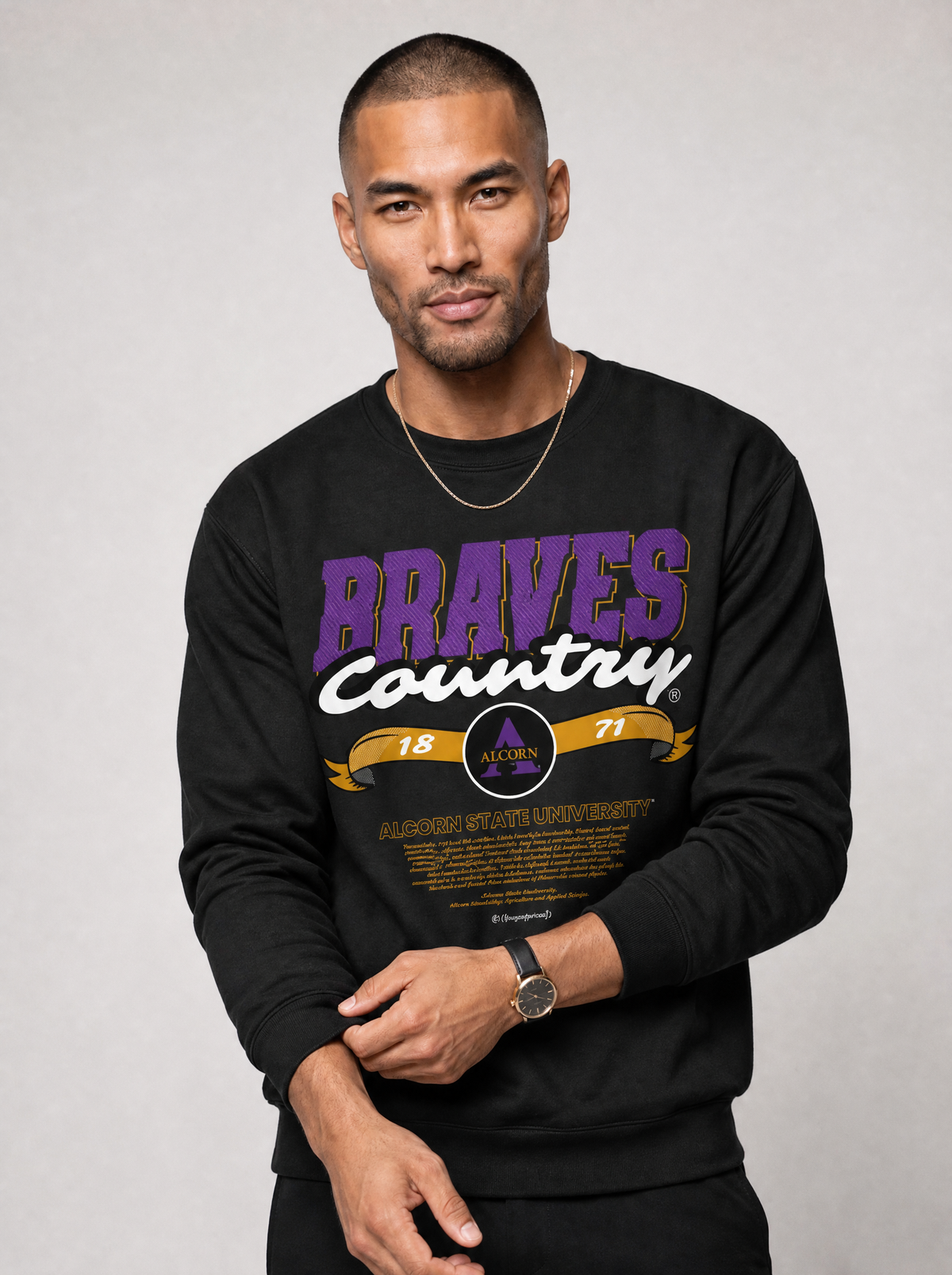 Dungeon Forward - Alcorn State University - Brave Country - Classic Sweatshirt