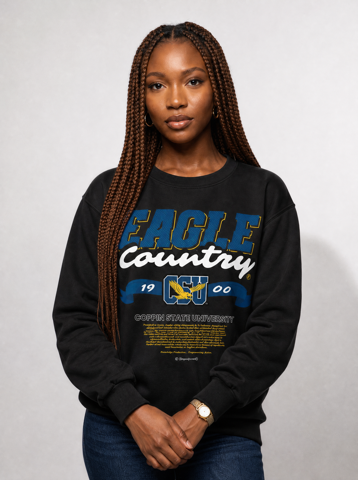 Dungeon Forward - Coppin State University - Eagle Country - Classic Sweatshirt