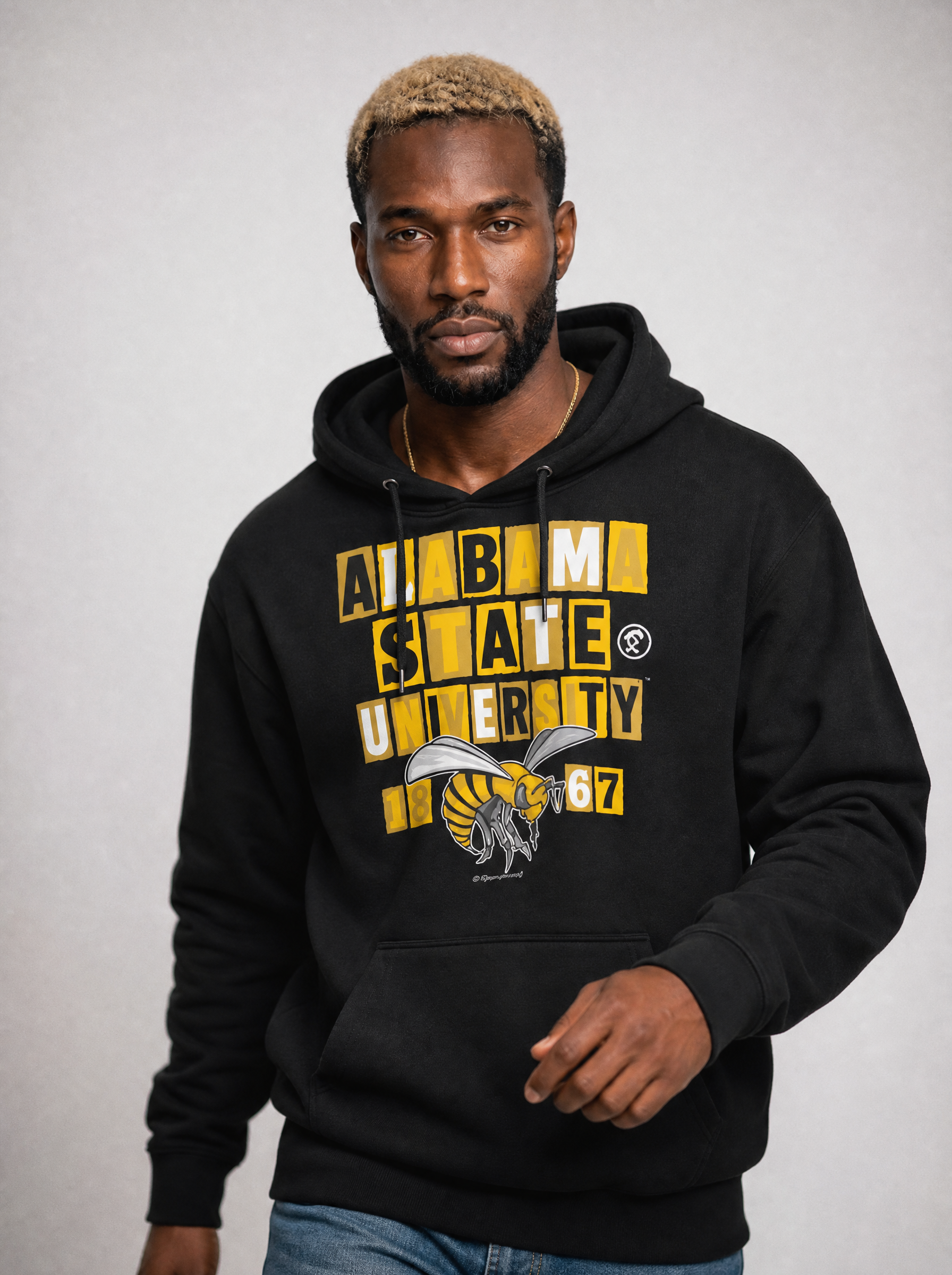 Alabama State  University - Collage Hoodie