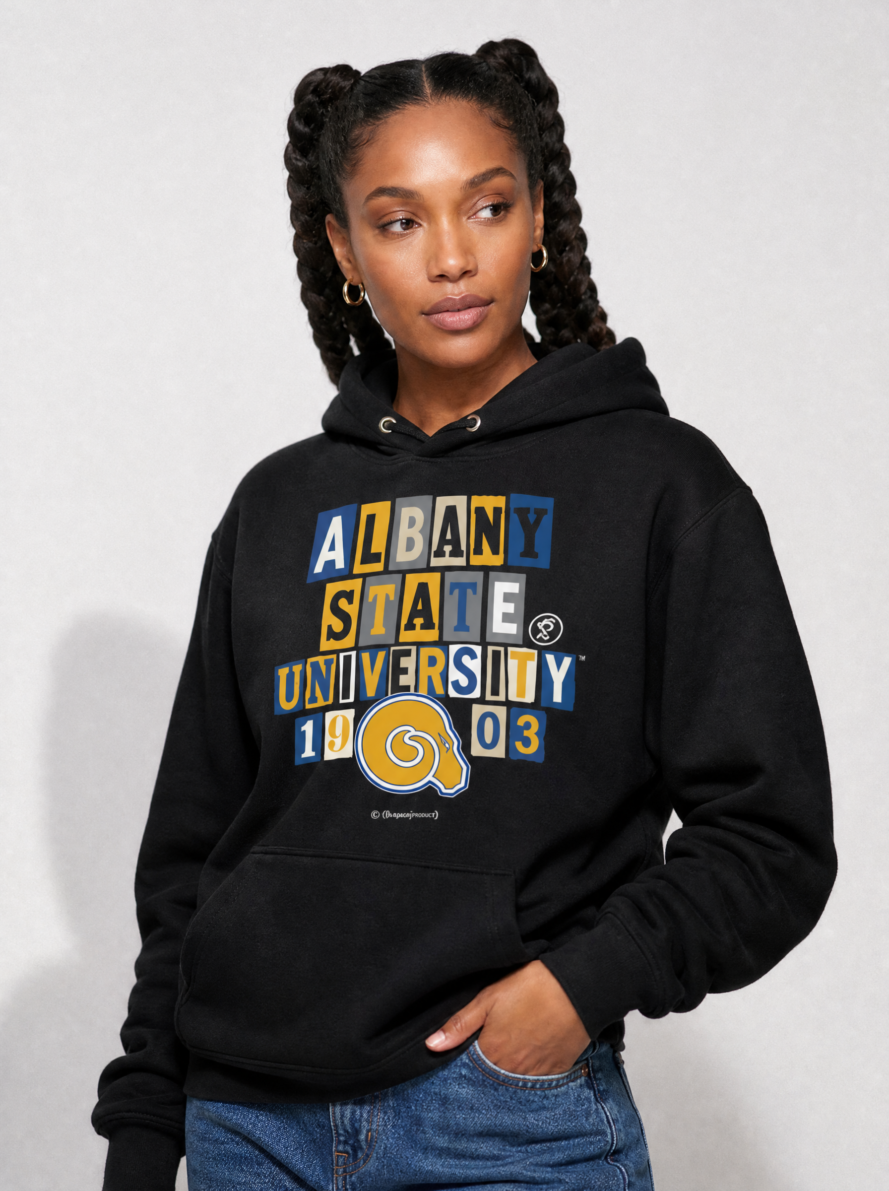 Albany State University - Collage Hoodie