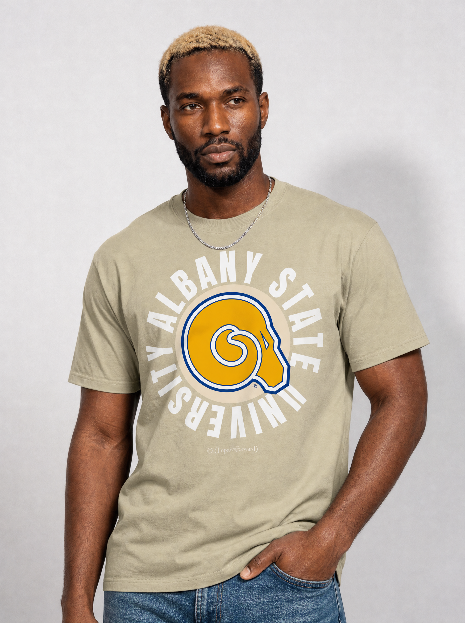 The Yard Essentials - Albany State University - Oversized Circle T-Shirt