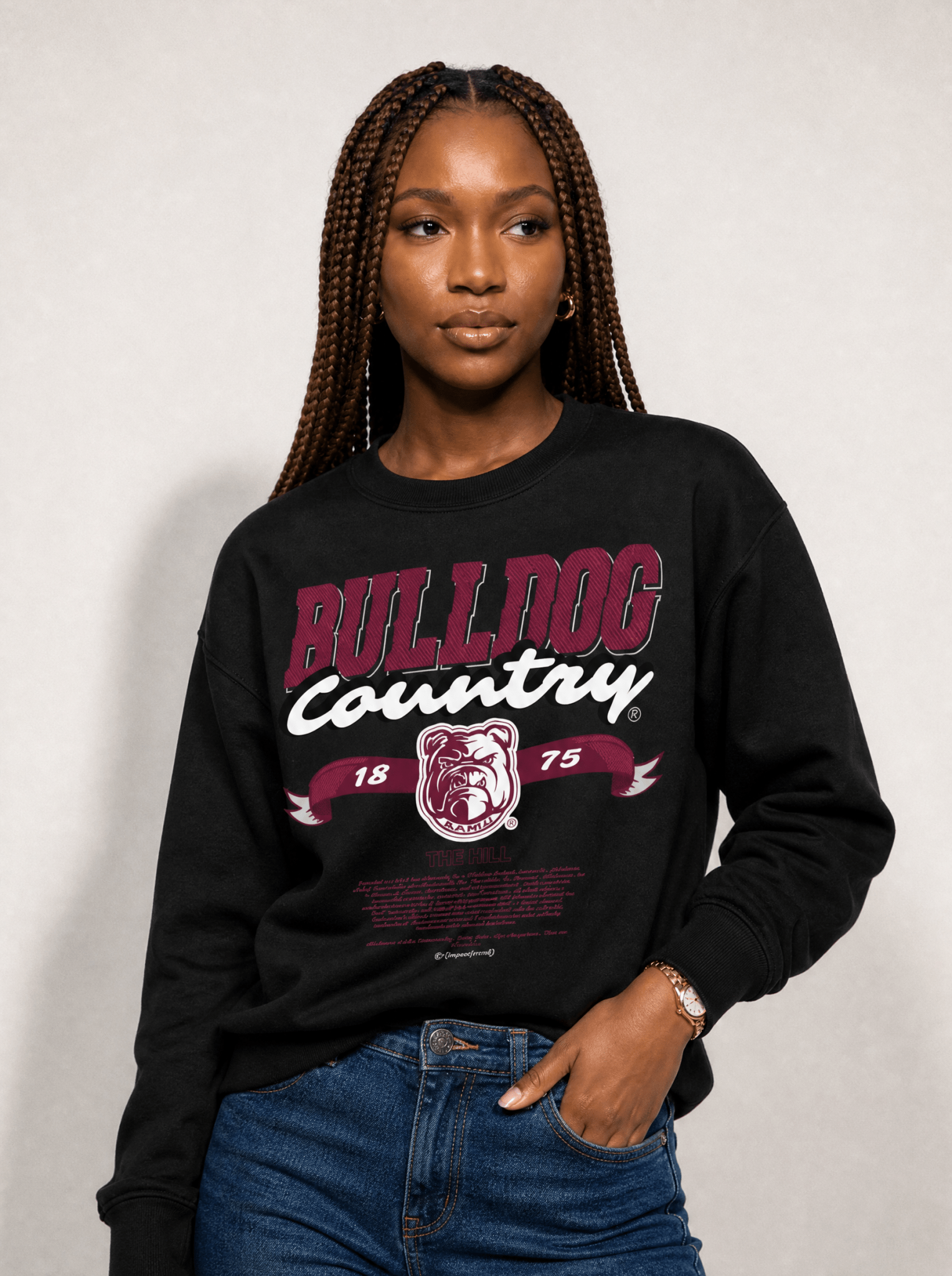 Dungeon Forward - Alabama A&amp;M University - Bulldog Country - Classic Sweatshirt