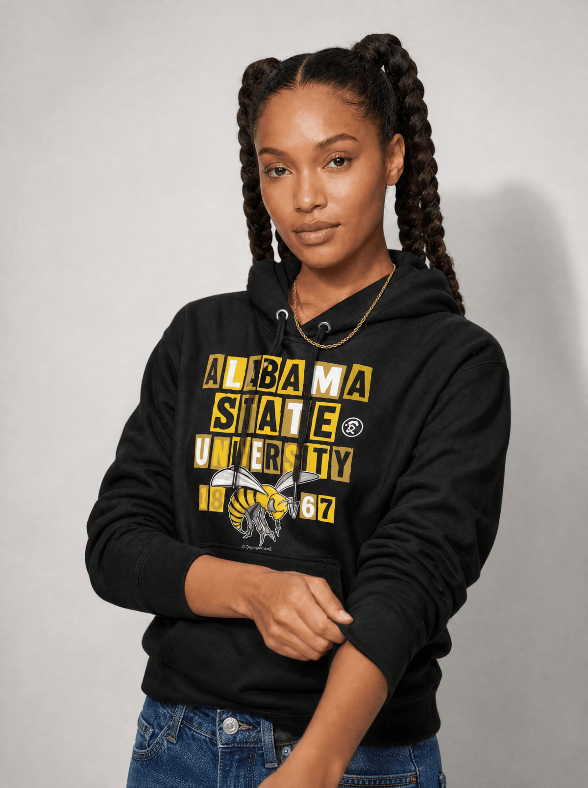 Alabama State  University - Collage Hoodie
