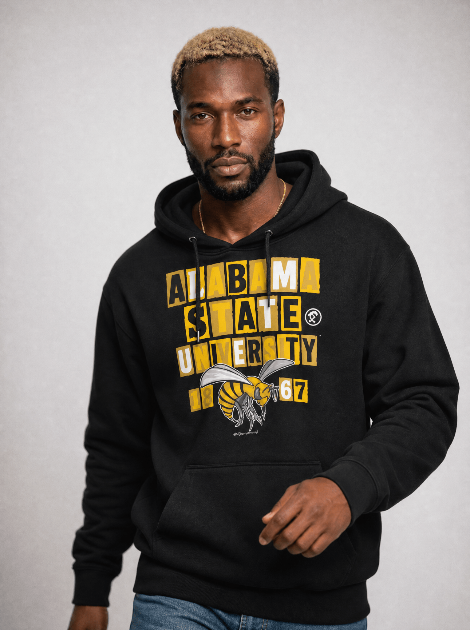 Alabama State  University - Collage Hoodie