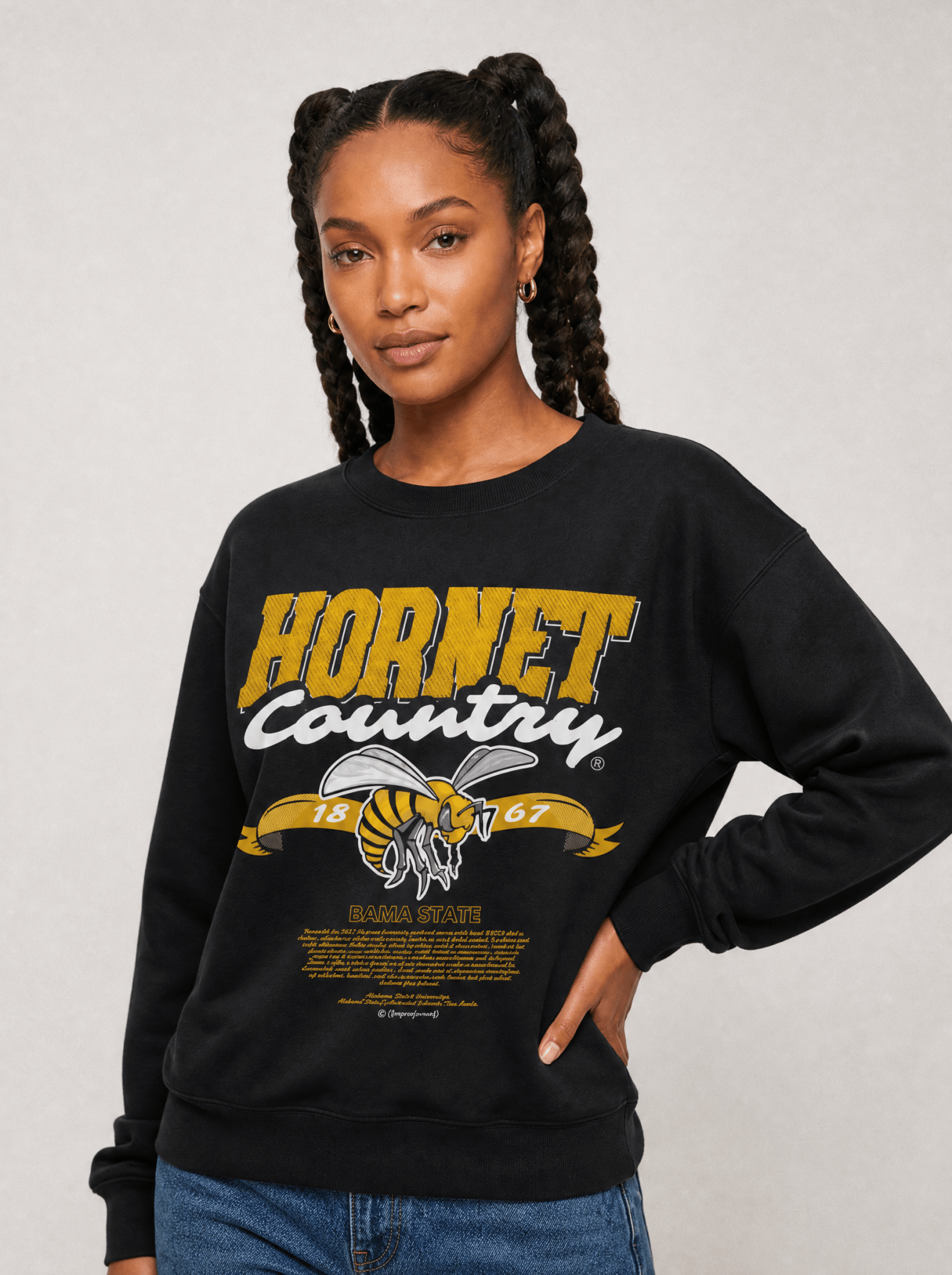 Dungeon Forward - Alabama State University - Hornet Country - Classic Sweatshirt.