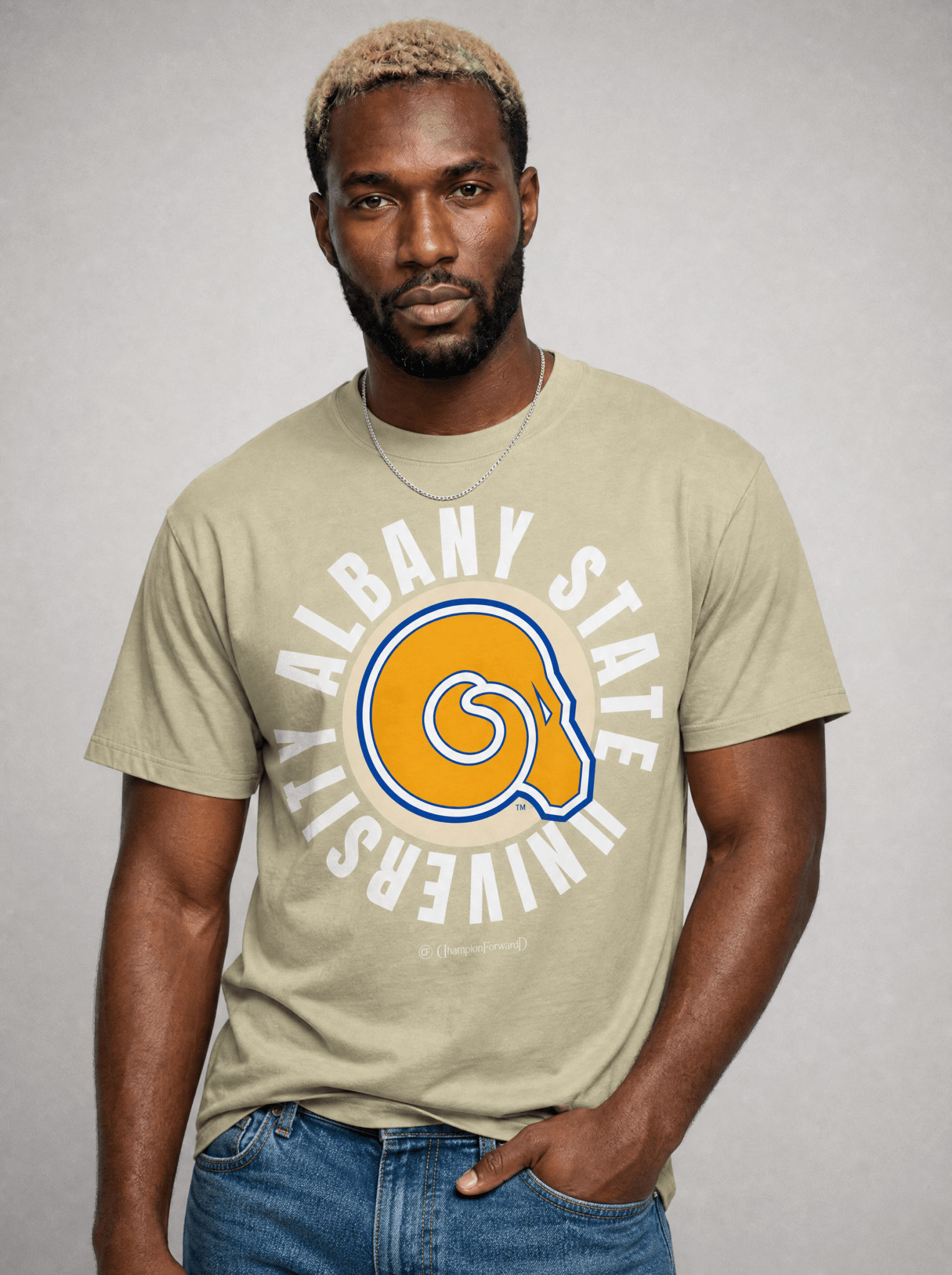 The Yard Essentials - Albany State University - Oversized Circle T-Shirt