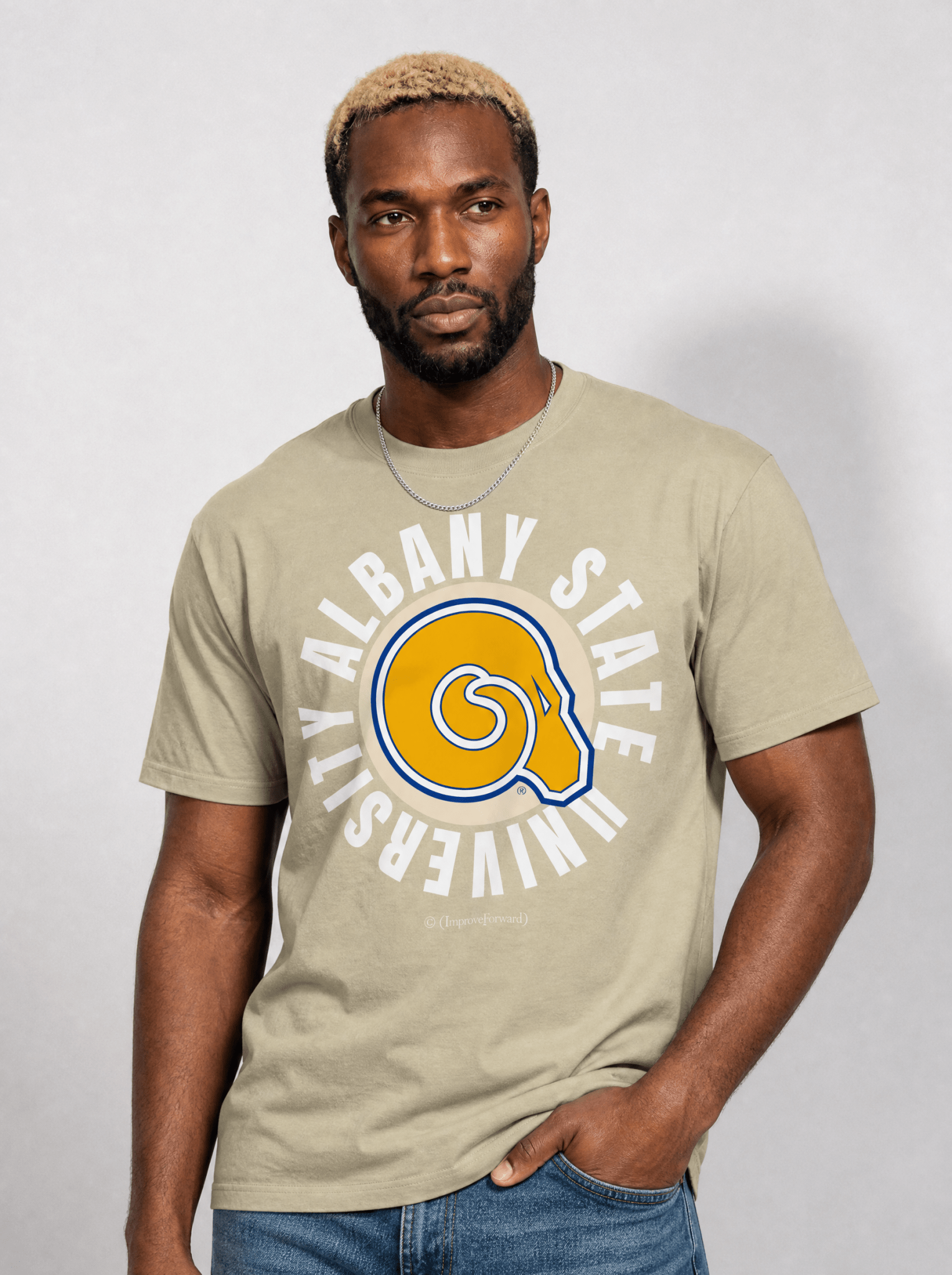 The Yard Essentials - Albany State University - Oversized Circle T-Shirt