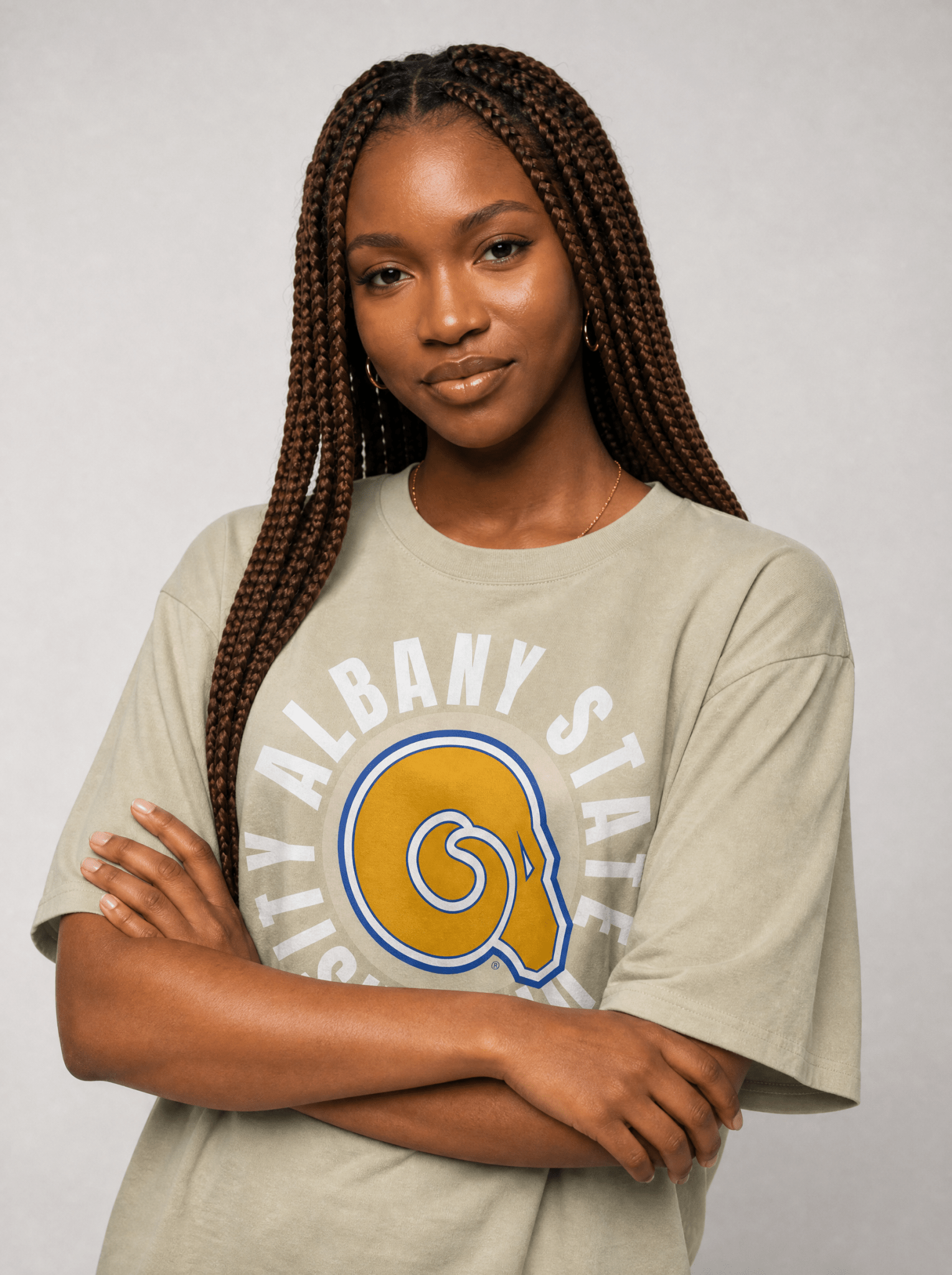 The Yard Essentials - Albany State University - Oversized Circle T-Shirt
