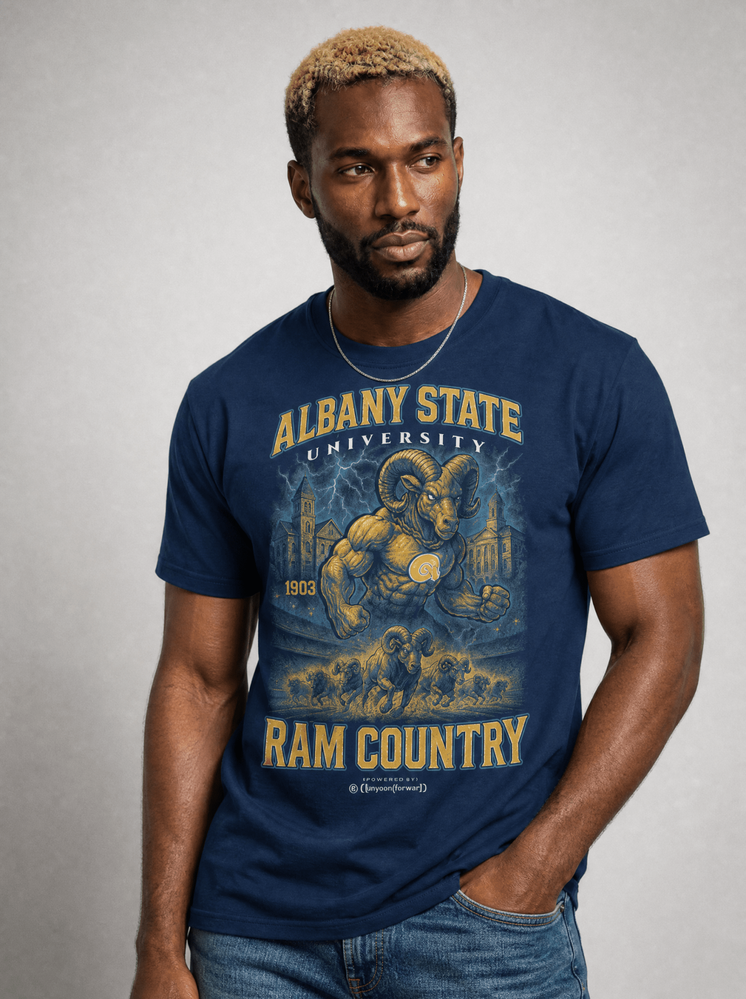 Dungeon Forward - Albany State University - The Yard Bootleg Pusher Pusher Tee