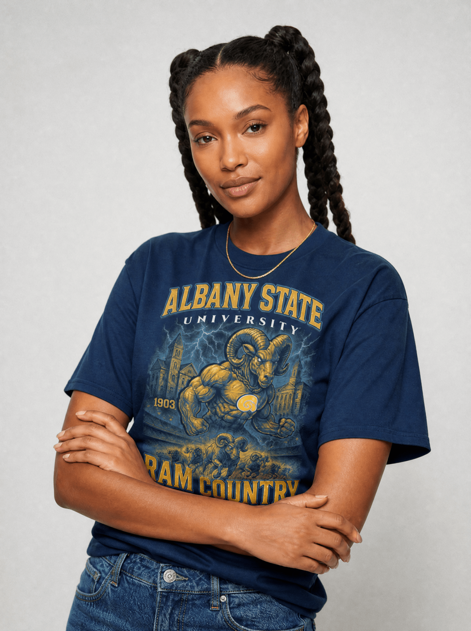 Dungeon Forward - Albany State University - The Yard Bootleg Pusher Pusher Tee