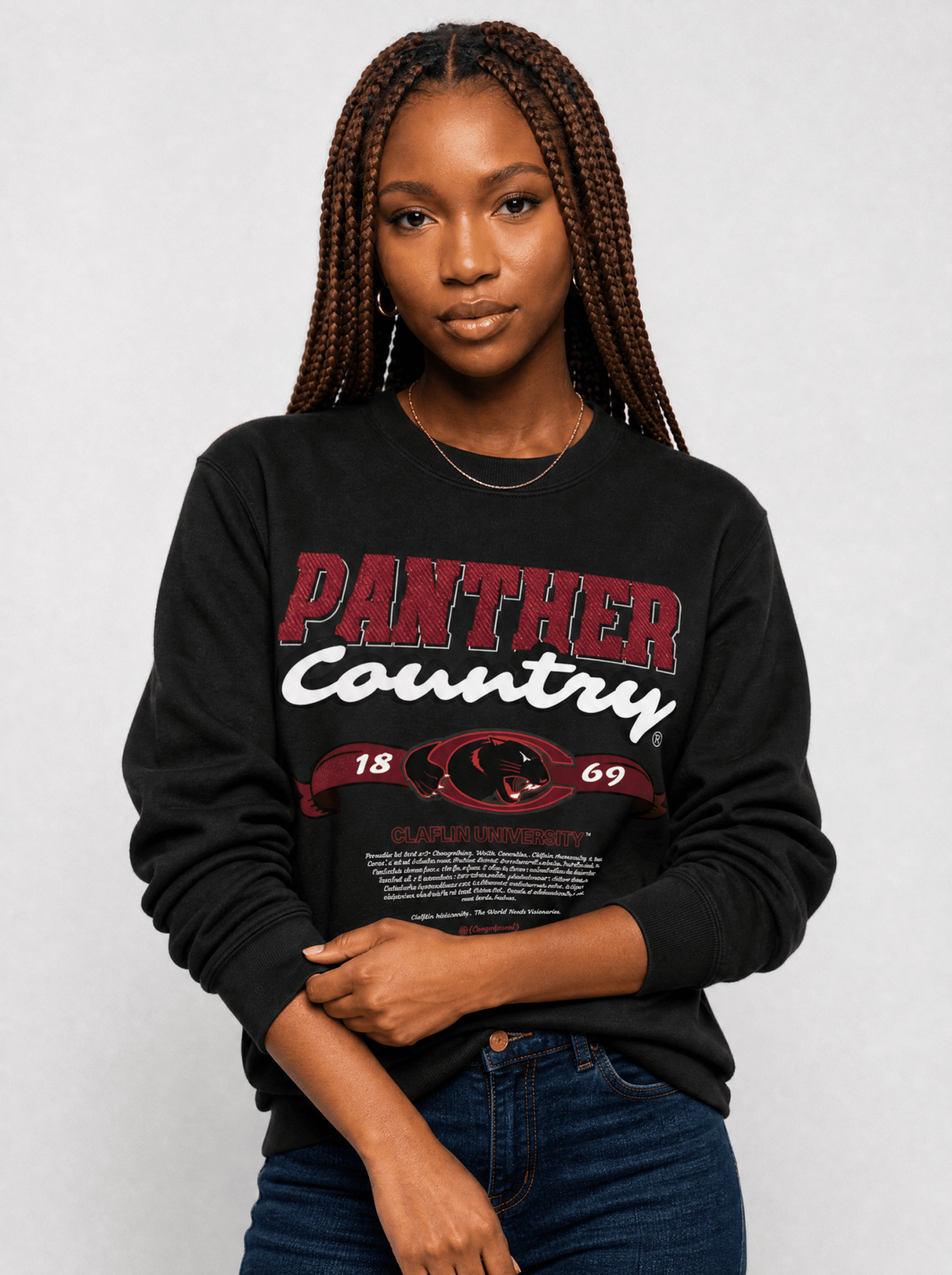 Dungeon Forward - Claflin University - Panther Country - Classic Sweatshirt