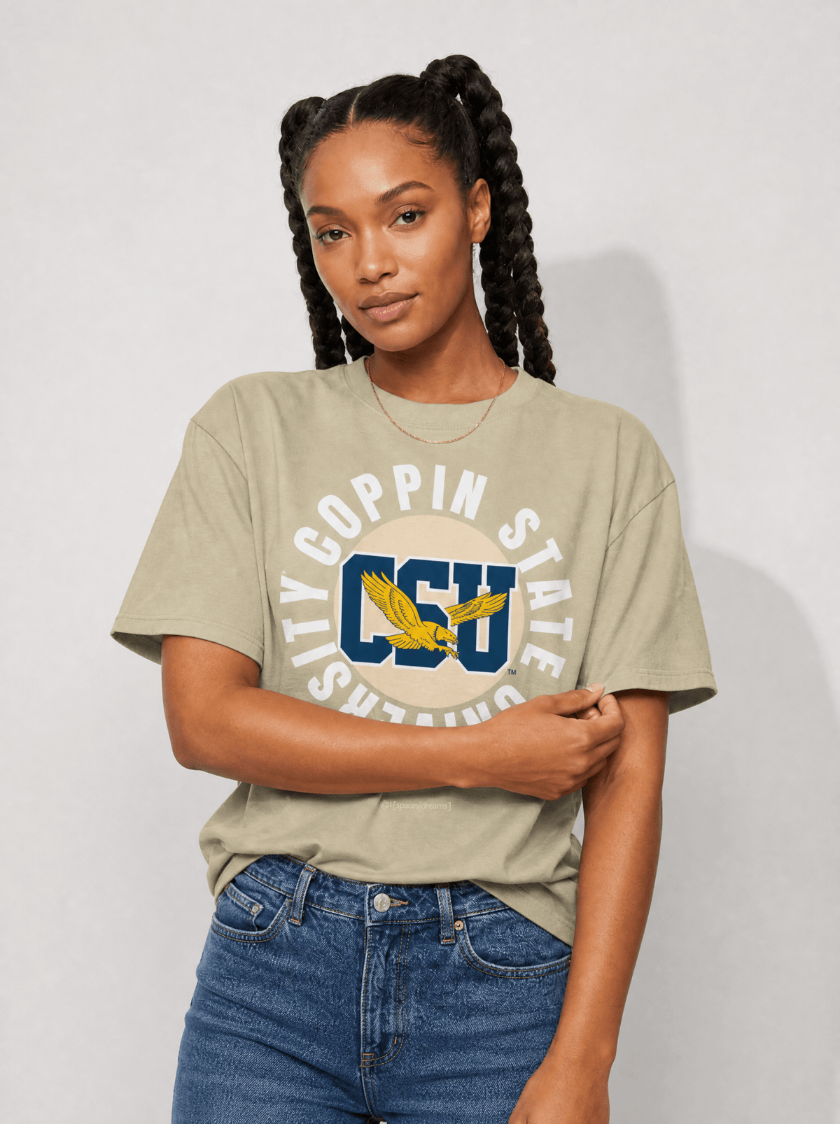 The Yard Essentials - Coppin State University - Full Circle Oversized T-Shirt