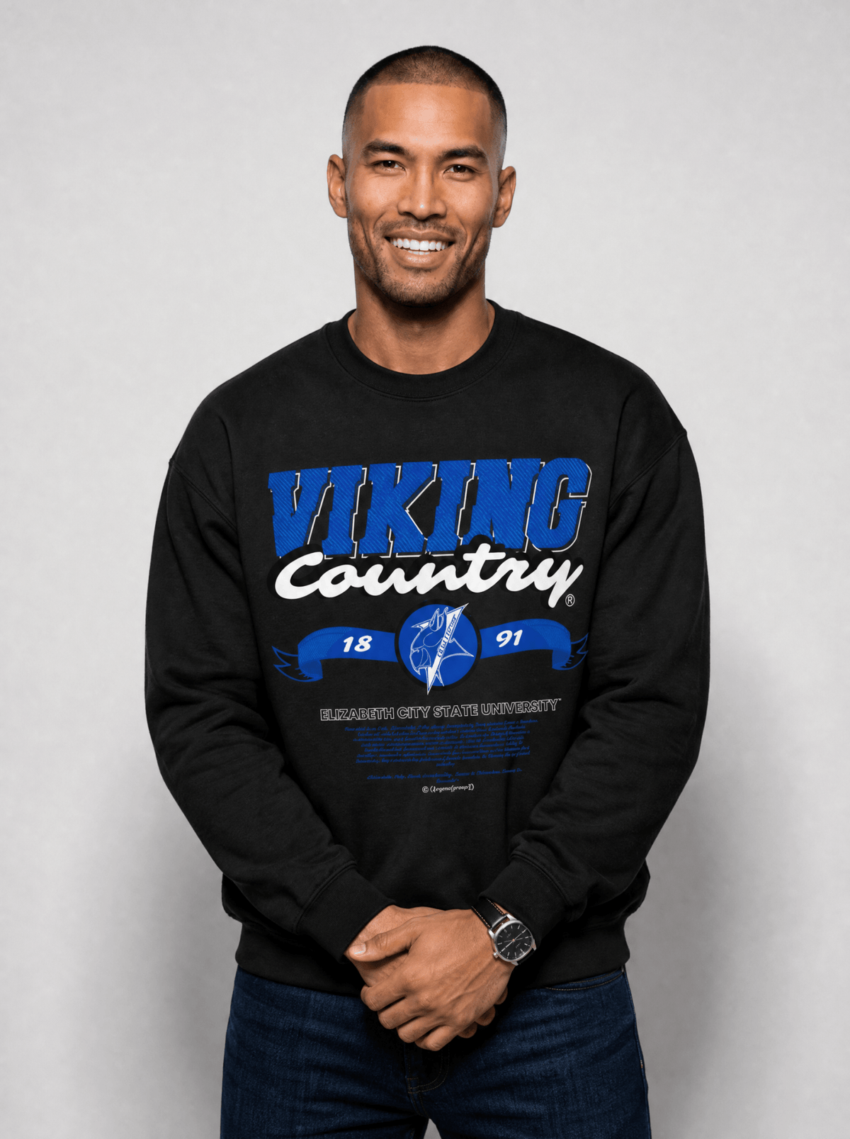 Dungeon Forward - Elizabeth City State University - Viking Country - Classic Sweatshirt