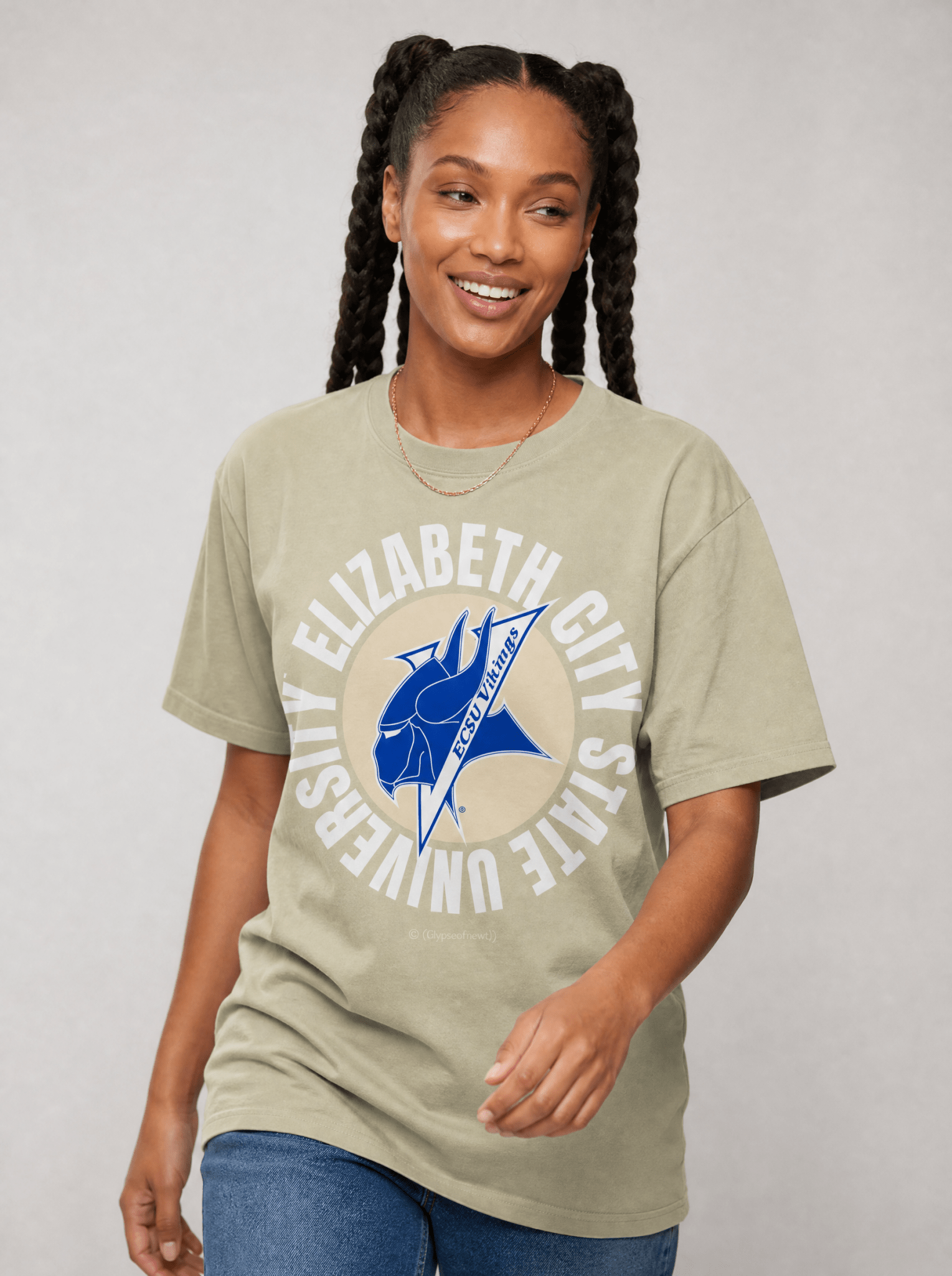 The Yard Essentials - Elizabeth City University - Full Circle Oversized T-Shirt