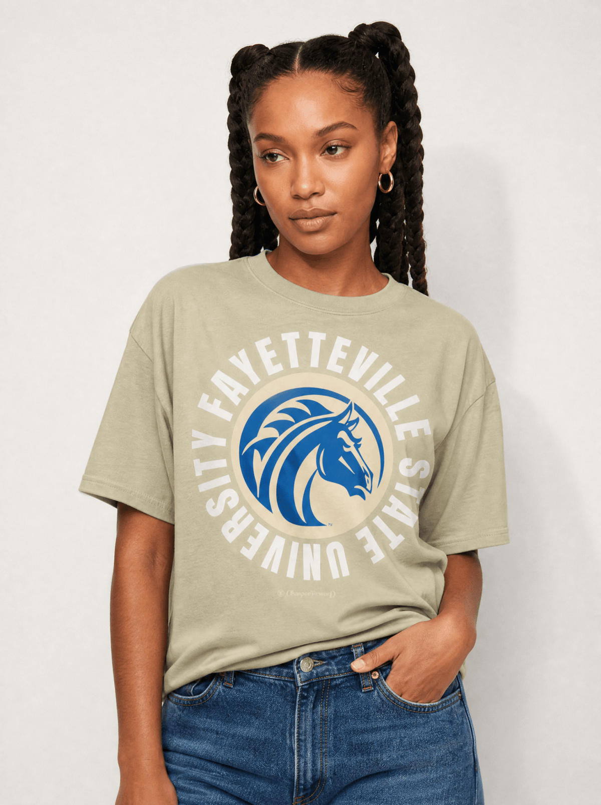 The Yard Essentials - Fayetteville State University - Full Circle Oversized T-Shirt