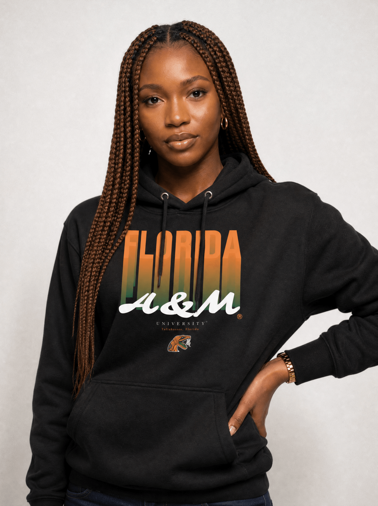 The Yard Essentials - Florida A&amp;M University - FAMU Fade Hoodie