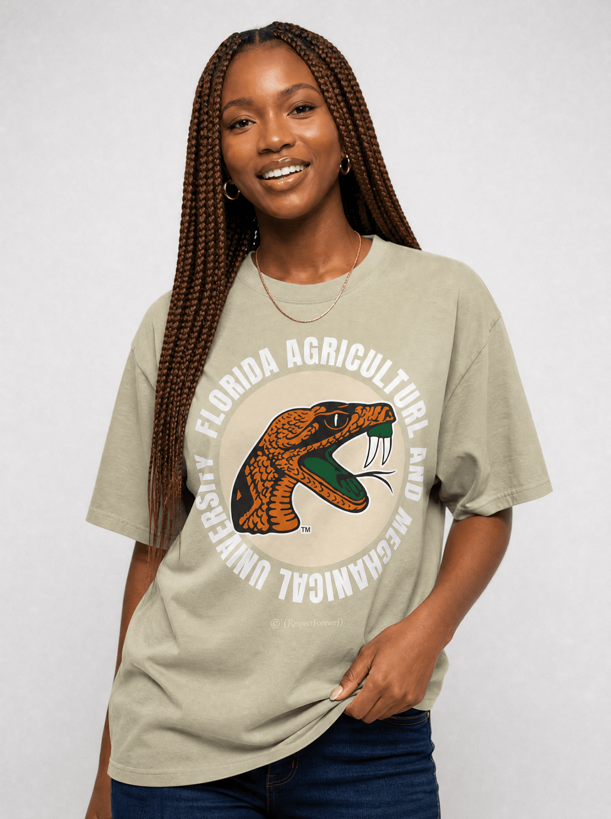 The Yard Essentials - Florida A&amp;M University - Full Circle Oversized T-Shirt
