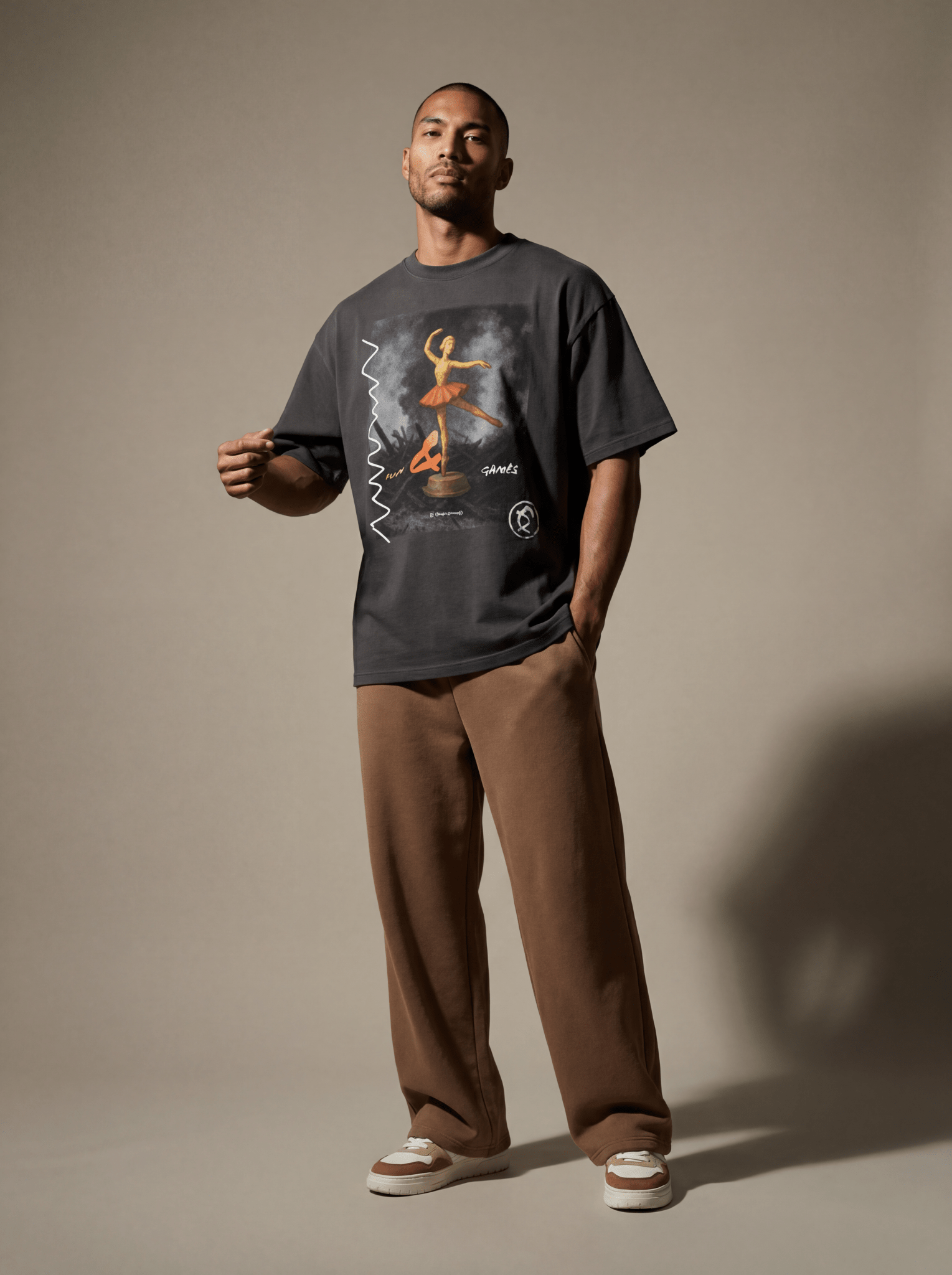 Dungeon Forward - Fun and Games - Oversized Premium Tshirt