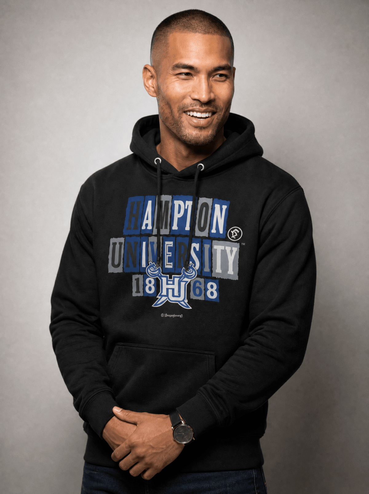 Hampton University - Collage Hoodie