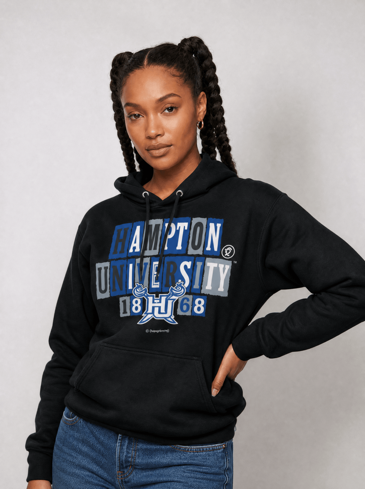 Hampton University - Collage Hoodie