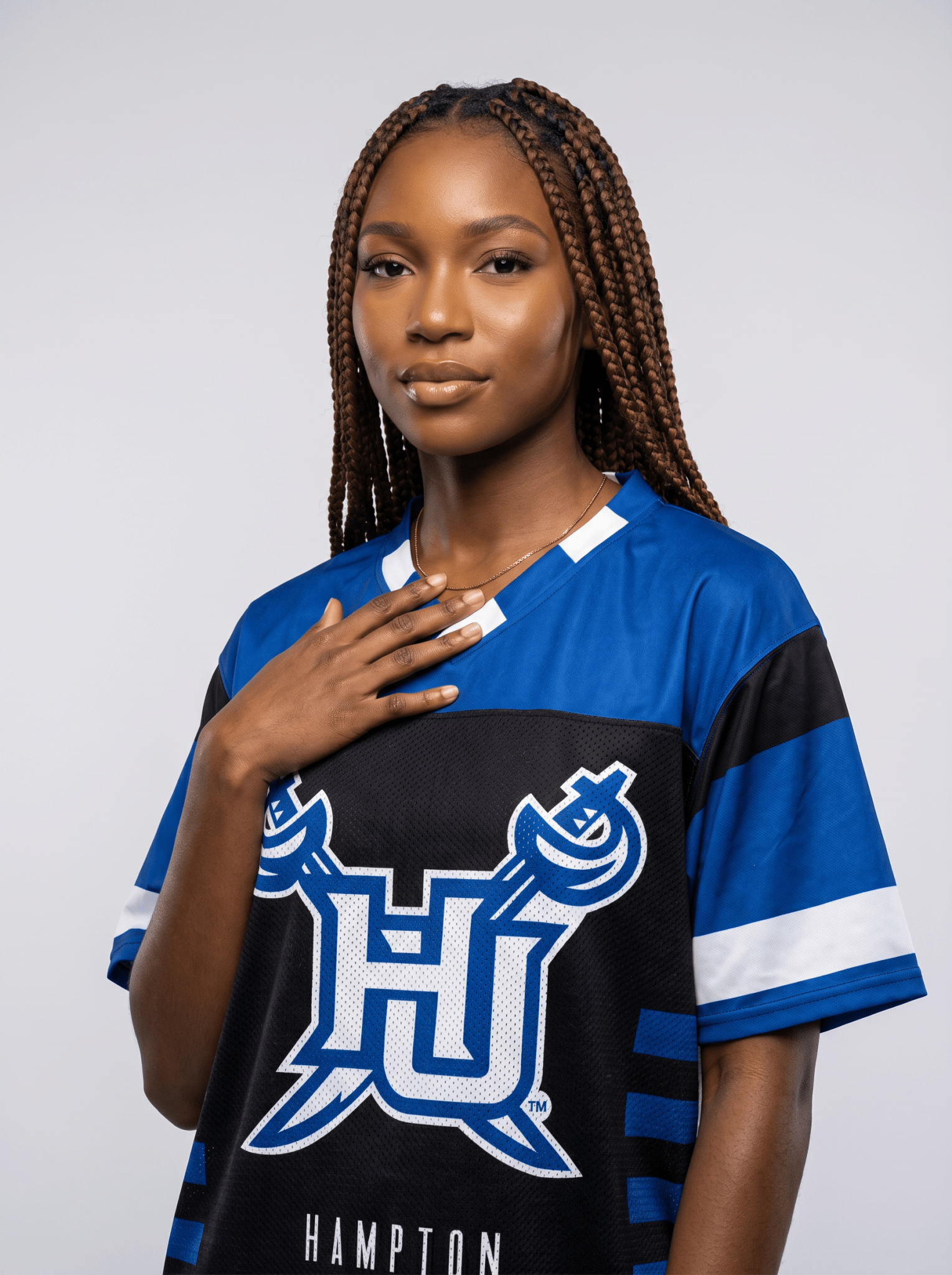 Hampton University - Phenom HBCU Box Football Jersey