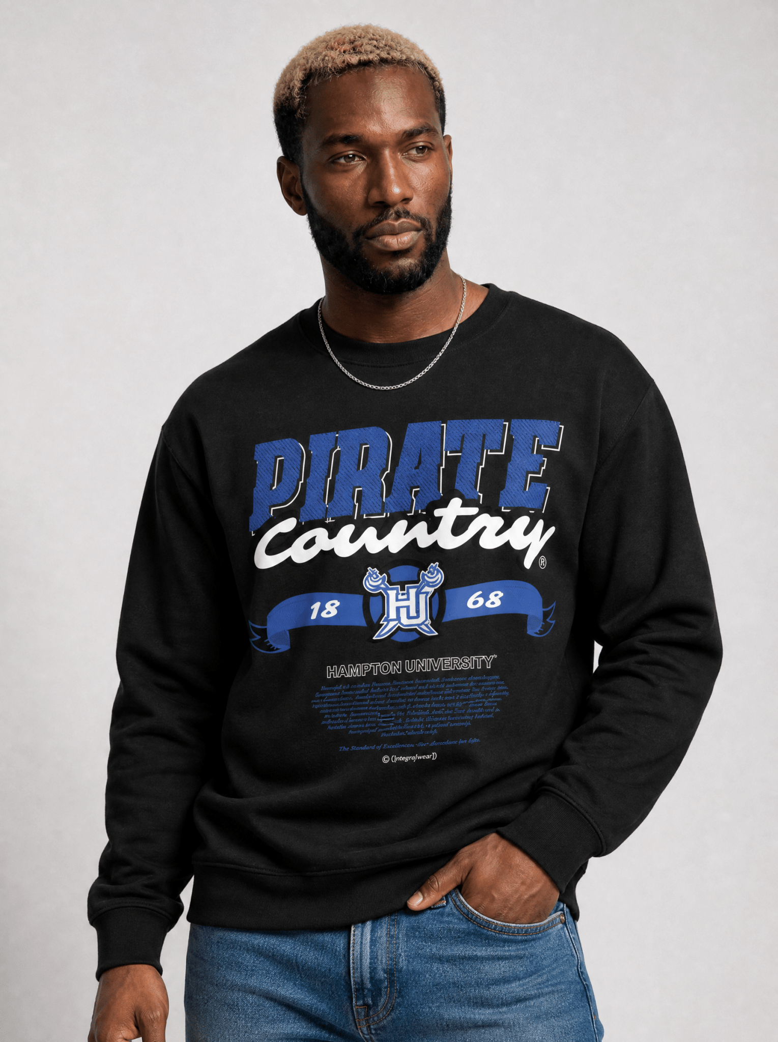 Dungeon Forward - Hampton University - Pirate Country - Classic Sweatshirt