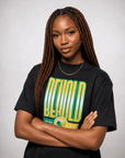 The Yard Essentials - Norfolk State University - Oversize Behold the Green and Gold - Premium Tshirt