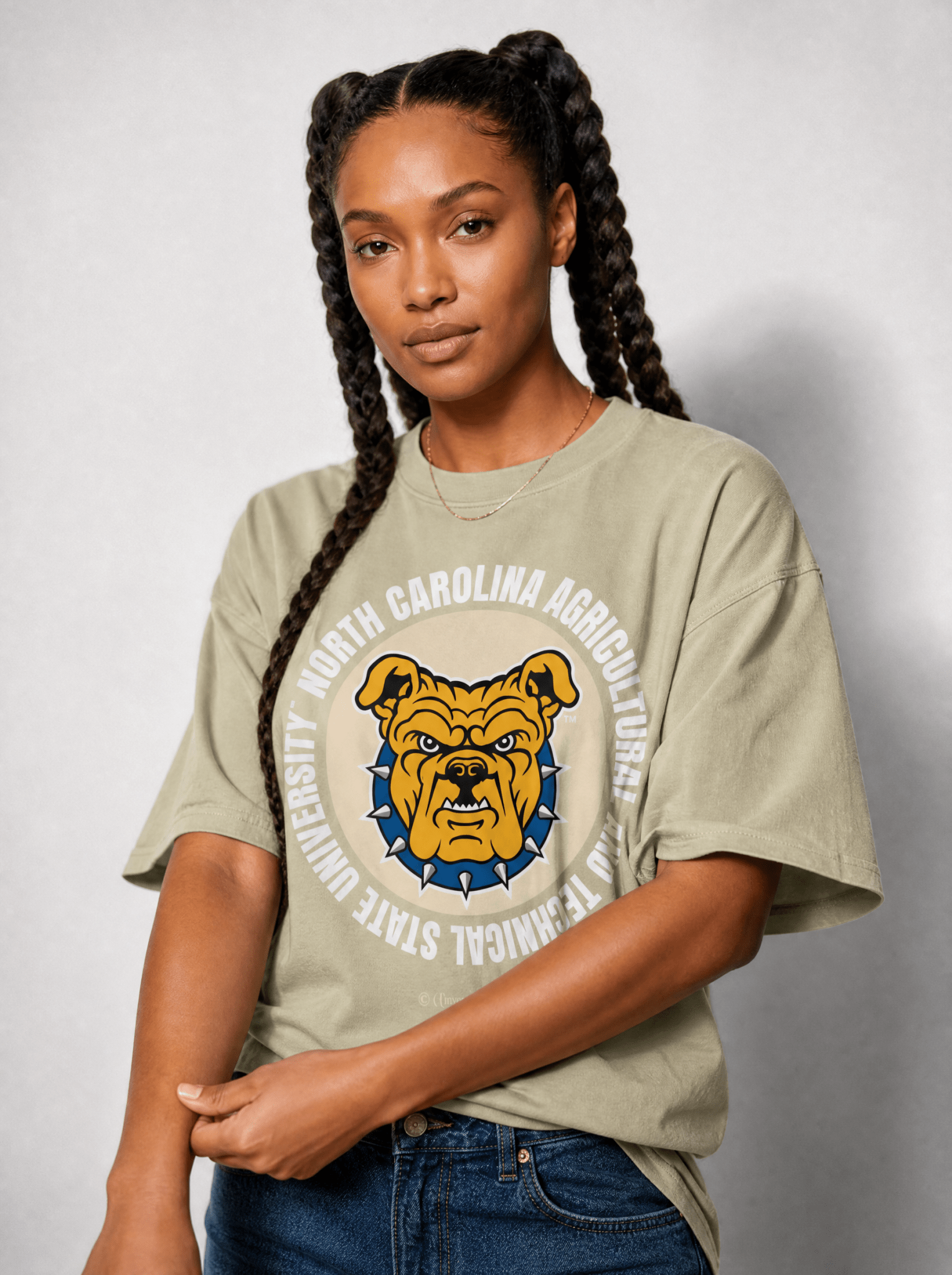 Dungeon Forward - The Yard Essentials - North Carolina Agricultural and Technical State - Full Circle Oversized T-Shirt