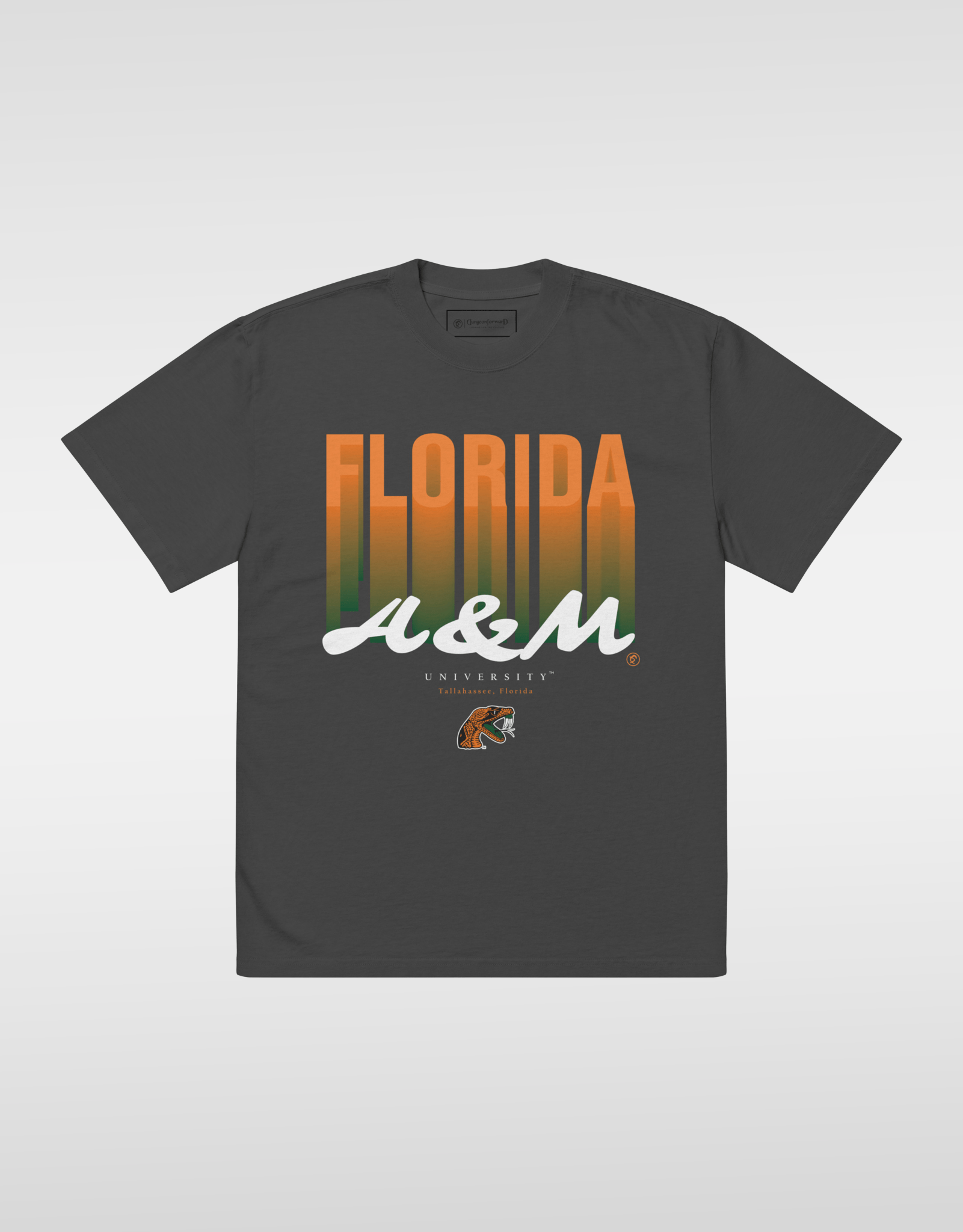 The Yard Essentials - FAMU Fade - Oversized Vintage Wash T-Shirt